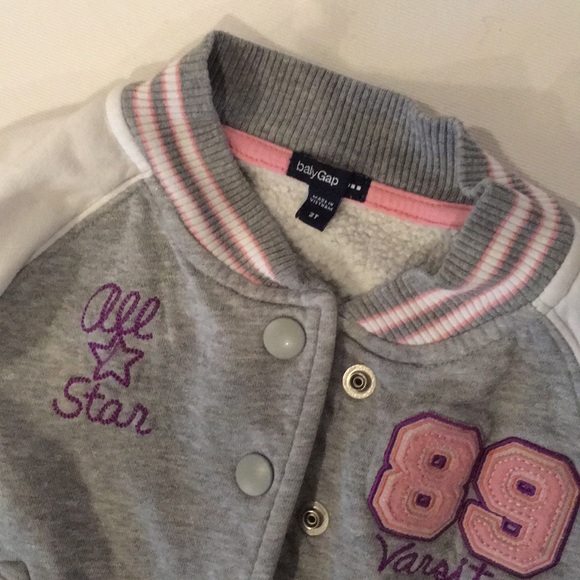 Adorable Baby Gap varsity jacket - Picture 2 of 5